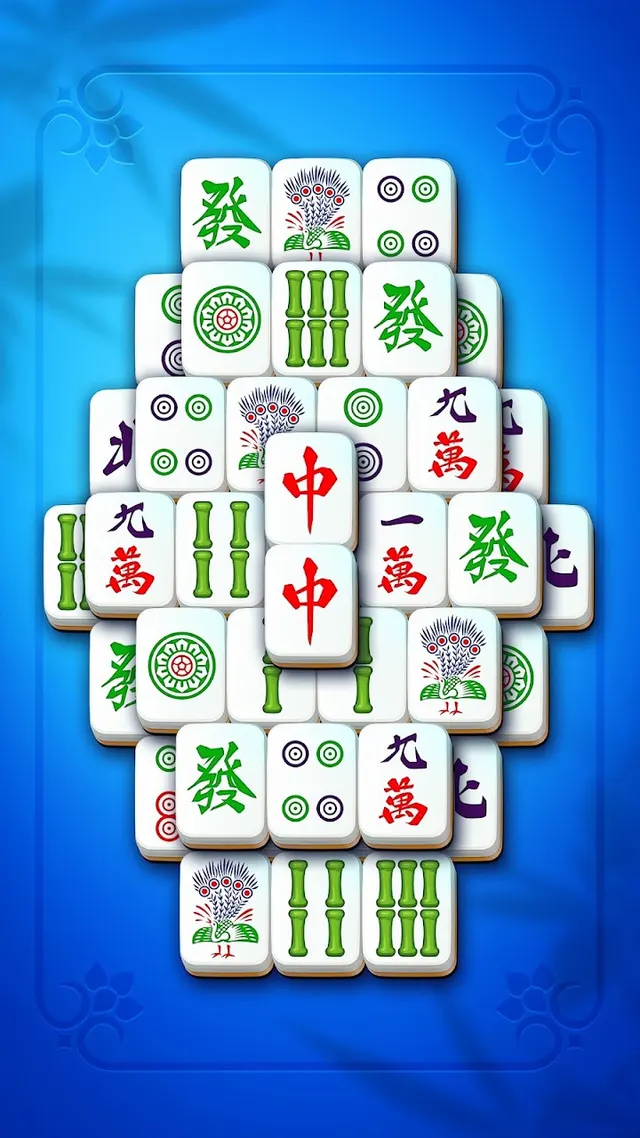Muralha de mahjong com duas camadas por levantar